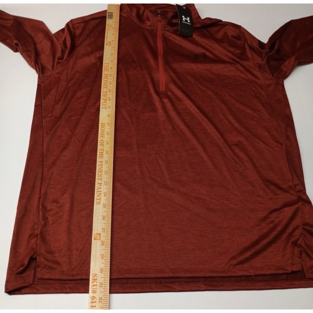 *NWT Under Armour Men's Tech Vent 1/2 Zip‎ Pullover Size 2XL XXL Red 1382184 840 - Picture 7 of 10